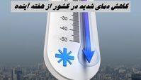 کاهش دمای شدید در کشور از این روز 