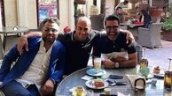 علیرضا نیکبخت و دوستانش در یک کافه + عکس