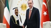 اردوغان با امیر کویت گفتگو کرد