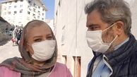 اتابک‌ نادری و همسرش + عکس
