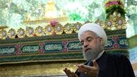 تشرف روحانی به زیارت حرم مطهر حضرت فاطمه معصومه (س)