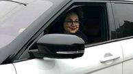 بهنوش بختیاری پشت ماشین شخصیش + عکس