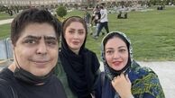 رضا شفیعی جم و خانوم بازیگر در میدان نقش جهان اصفهان + عکس