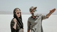 سارا بهرامی و دوستش در بیابان + عکس