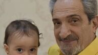 خشایار راد و نوه اش + عکس