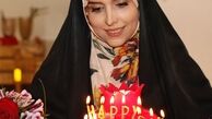 کیک تولد خاص خانم مجری خوش سر و زبان تلویزیون+عکس