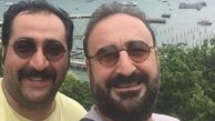 مهران احمدی و رفیق جدیدش در خارج+عکس